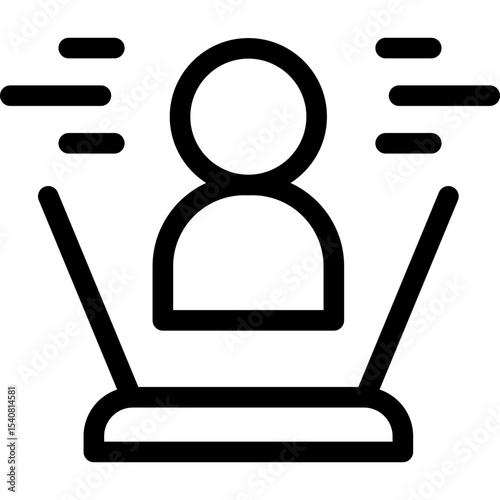 VR single icon vector illustration