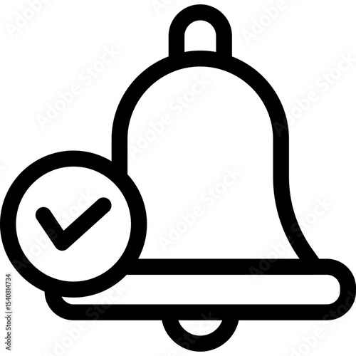 Bell single icon vector illustration