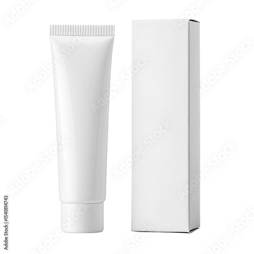White Cosmetic Tube with Box