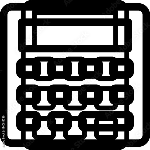 Calculator single icon vector illustration