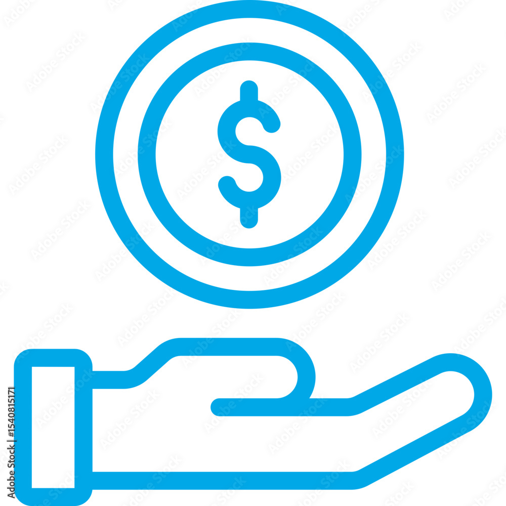Give money single icon vector illustration Give money single icon vector illustration