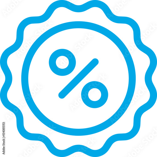 Discount voucher single icon vector illustration