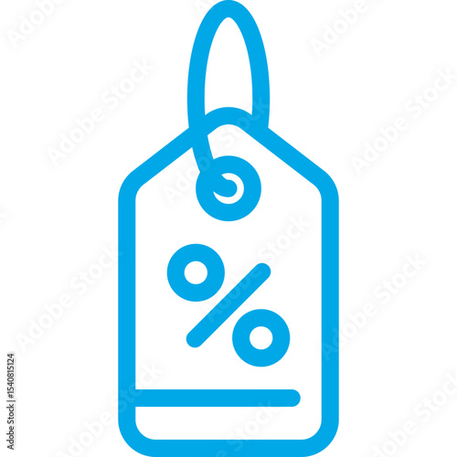 Discount tag single icon vector illustration