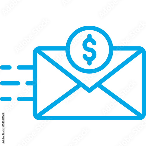 EMail single icon vector illustration