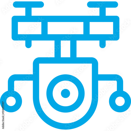 Drone single icon vector illustration