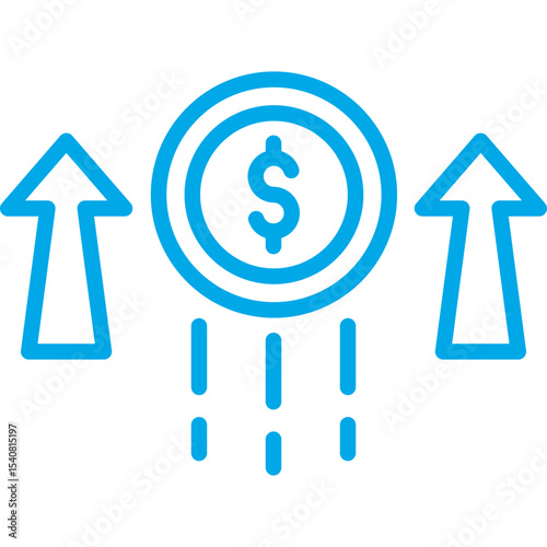 Growth single icon vector illustration