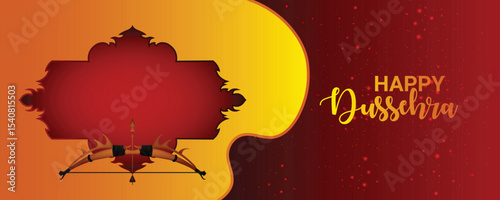 Happy dussehra creative banner
