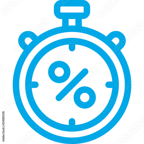 Stopwatch single icon vector illustration