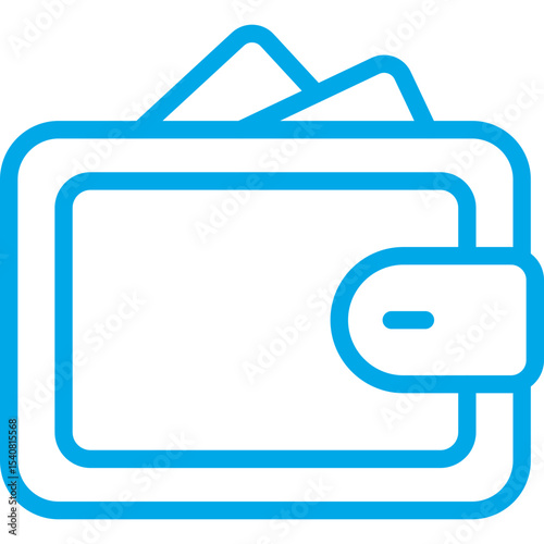 Wallet single icon vector illustration
