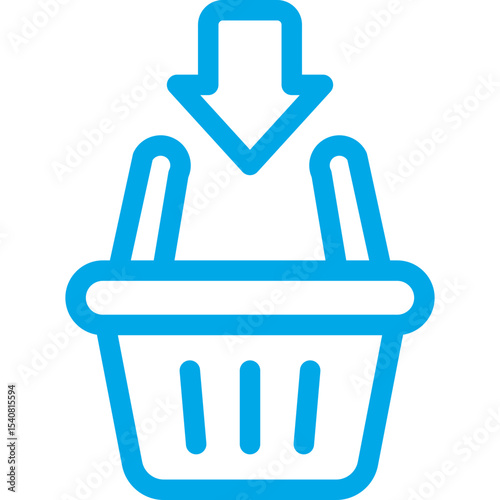 Basket single icon vector illustration