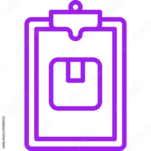 Clipboard single icon vector illustration