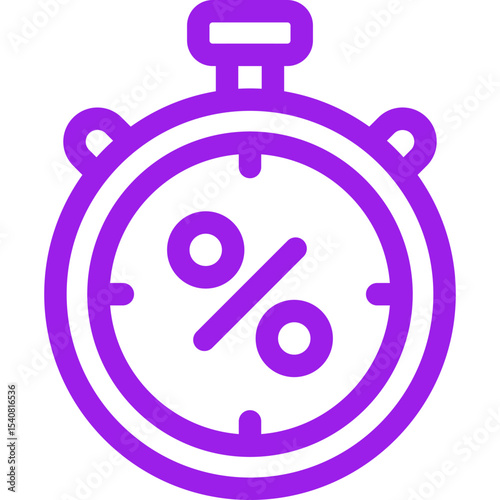 Stopwatch single icon vector illustration