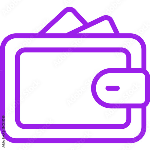 Wallet single icon vector illustration