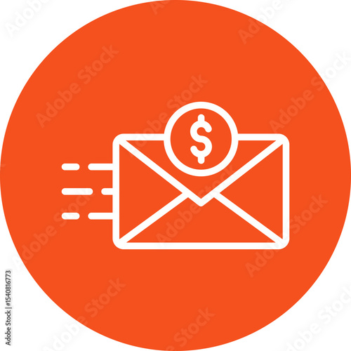 EMail single icon vector illustration