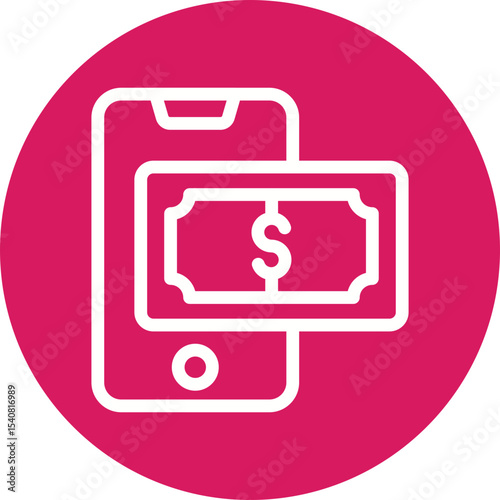 Online transcation single icon vector illustration