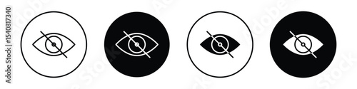 Eye crossed icon