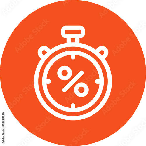 Stopwatch single icon vector illustration