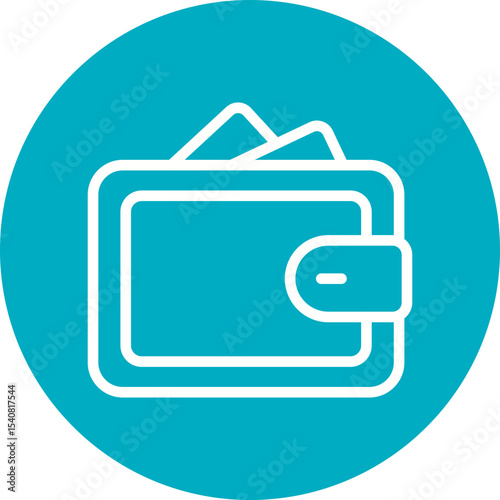 Wallet single icon vector illustration