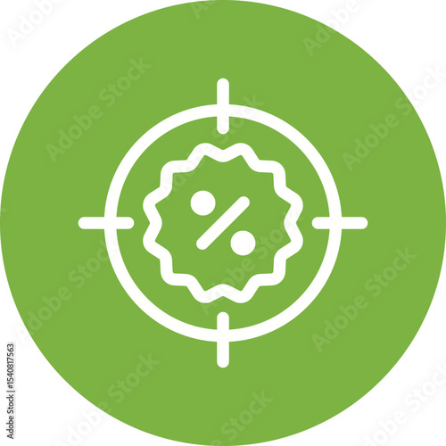 Target discount single icon vector illustration