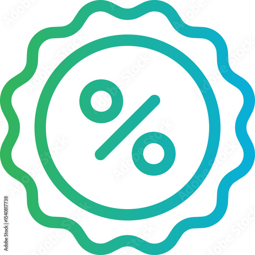 Discount voucher single icon vector illustration