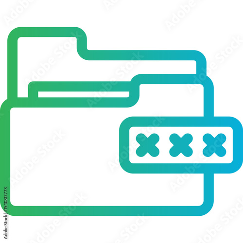 Folder single icon vector illustration