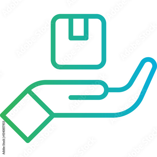 Parcel single icon vector illustration