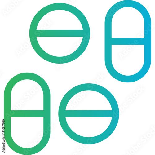Pills single icon vector illustration