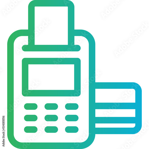 Atm Machine code single icon vector illustration