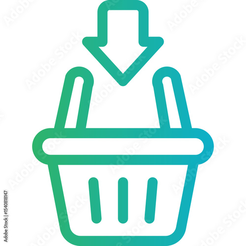 Basket single icon vector illustration
