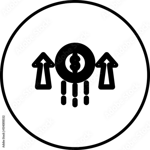 Growth single icon vector illustration