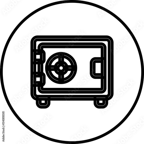 Locker single icon vector illustration