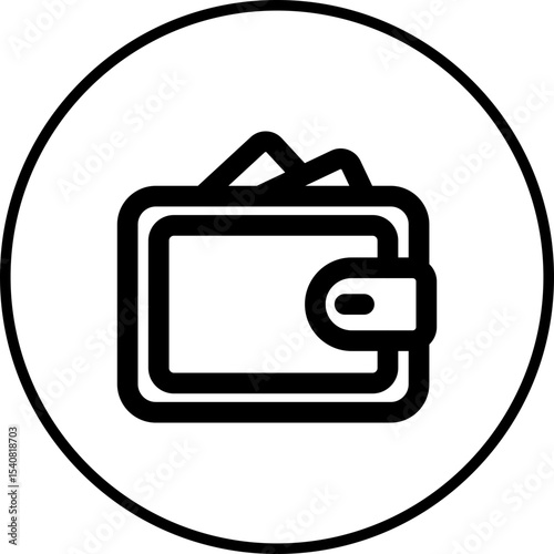 Wallet single icon vector illustration