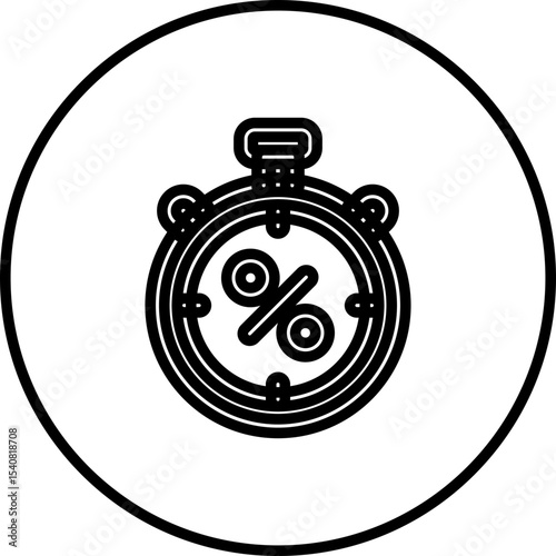 Stopwatch single icon vector illustration