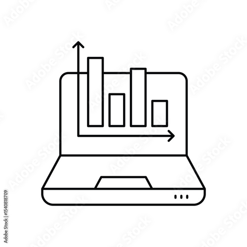 Computer Analysis Vector icon