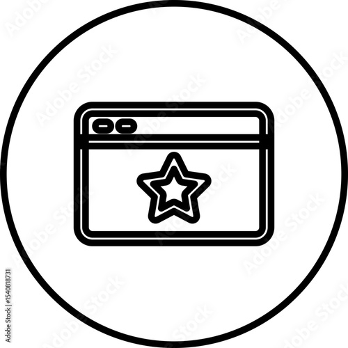 Website single icon vector illustration