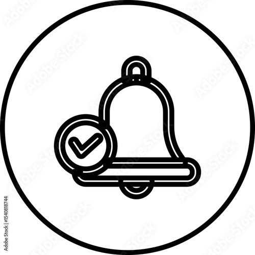 Bell single icon vector illustration