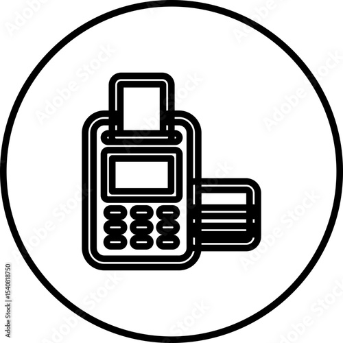 Atm Machine code single icon vector illustration
