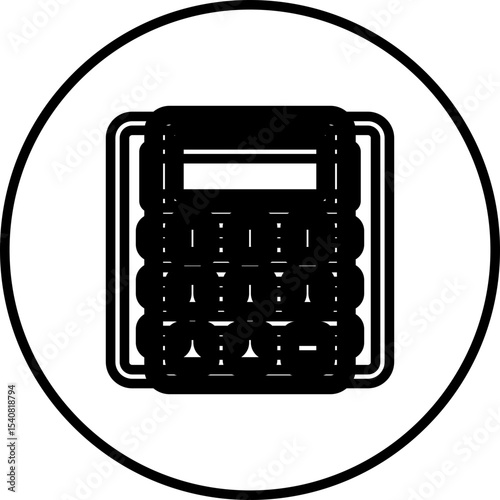 Calculator single icon vector illustration