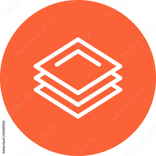 Layers single icon vector illustration