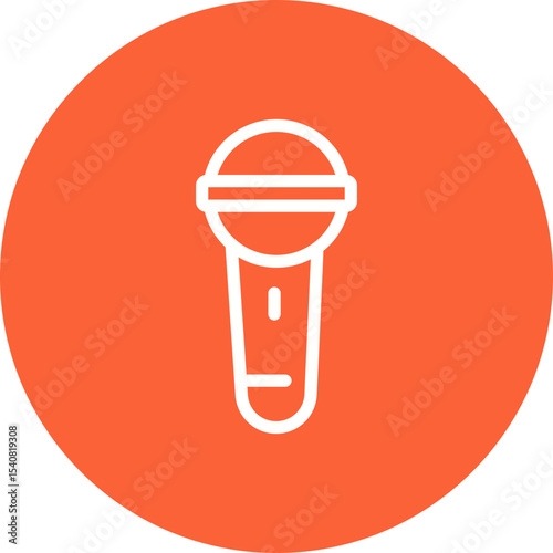 Mic single icon vector illustration