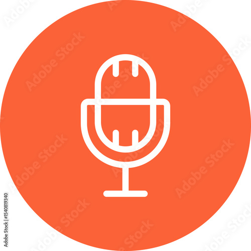 Mics single icon vector illustration