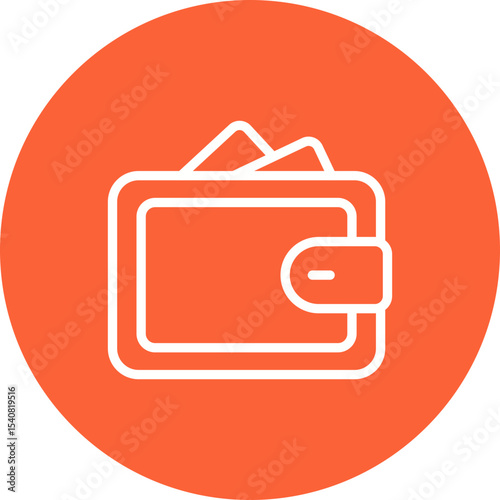 Wallet single icon vector illustration
