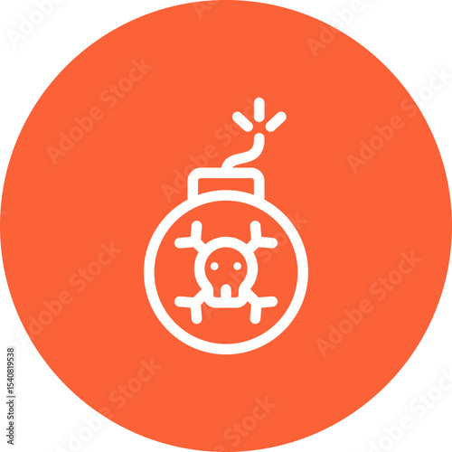 Bombs single icon vector illustration