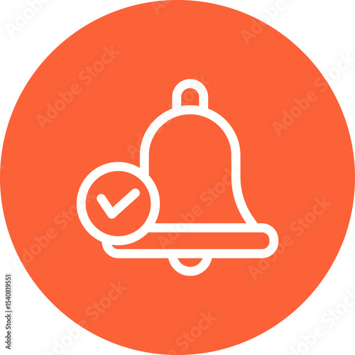 Bell single icon vector illustration
