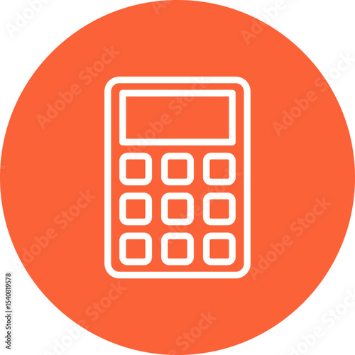 Calculator single icon vector illustration
