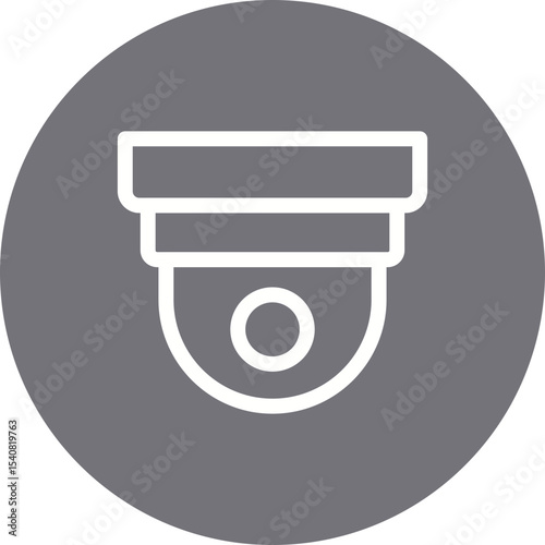 CCTV single icon vector illustration