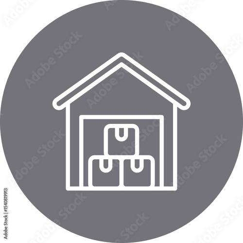 Garage single icon vector illustration