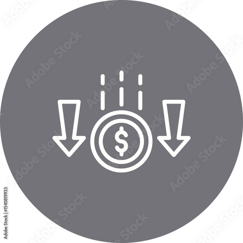 Inflation single icon vector illustration