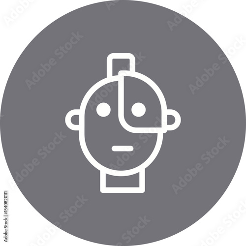 Robot single icon vector illustration