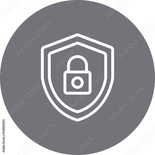 Sheilds single icon vector illustration